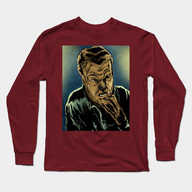 Howling Mad Long Sleeve T-Shirt by CroctopusArt